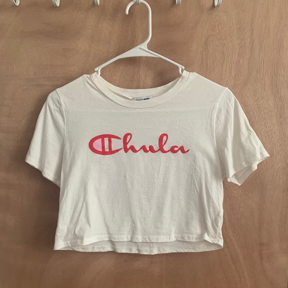 White crop top ‘chula’ shirt